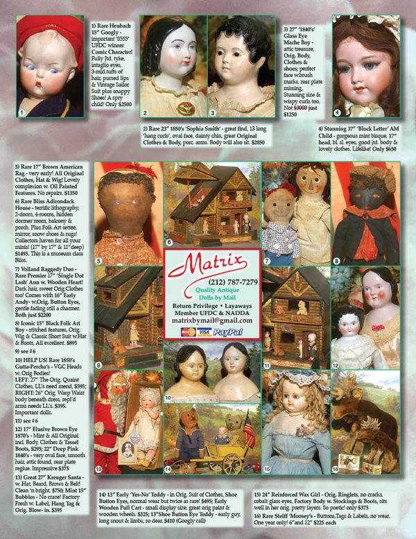 Antique Doll Collector Matrix by Mail